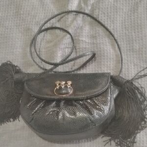 Judith Leiber Shimmering Black Crossbody Bag
